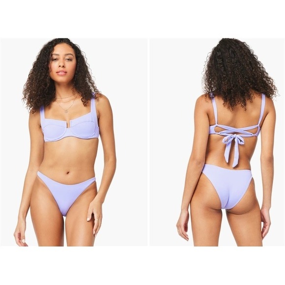 NWOT L*Space XL Camacho Classic Bikini Swim Bottom Amethyst Purple 124587 - Picture 2 of 5
